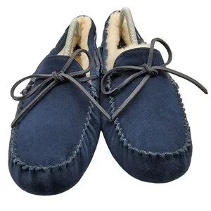 UGG Australia Olsen Suede Moccasins Blue Navy Lined Loafers Men’s 10 1003390 UGG Australia Olsen Suede Moccasins Blue Navy Lined Loafers  main image 3